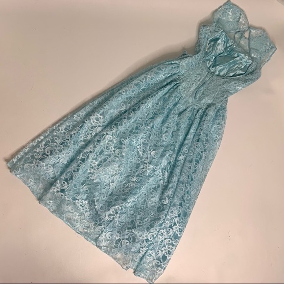 Vintage union made satin and lace Cinderella Dress - Picture 2 of 6